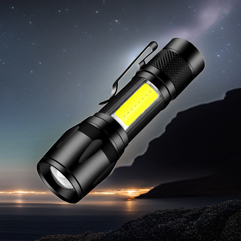 超亮远射手电筒强光led灯可充电户外家用便携小型迷你耐用长续航a