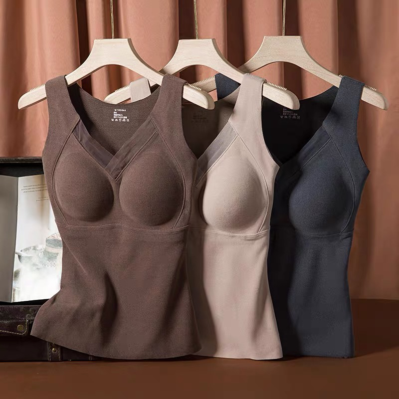 新款德绒石墨烯保暖美背上衣8803