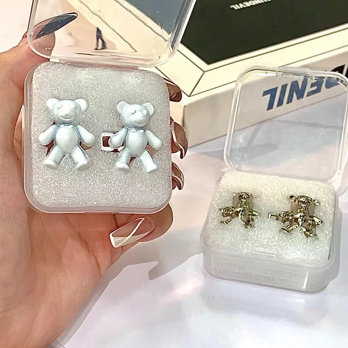 铜合金发饰 小熊收腰扣牛仔裤腰围改裙子女对扣卡扣装饰扣