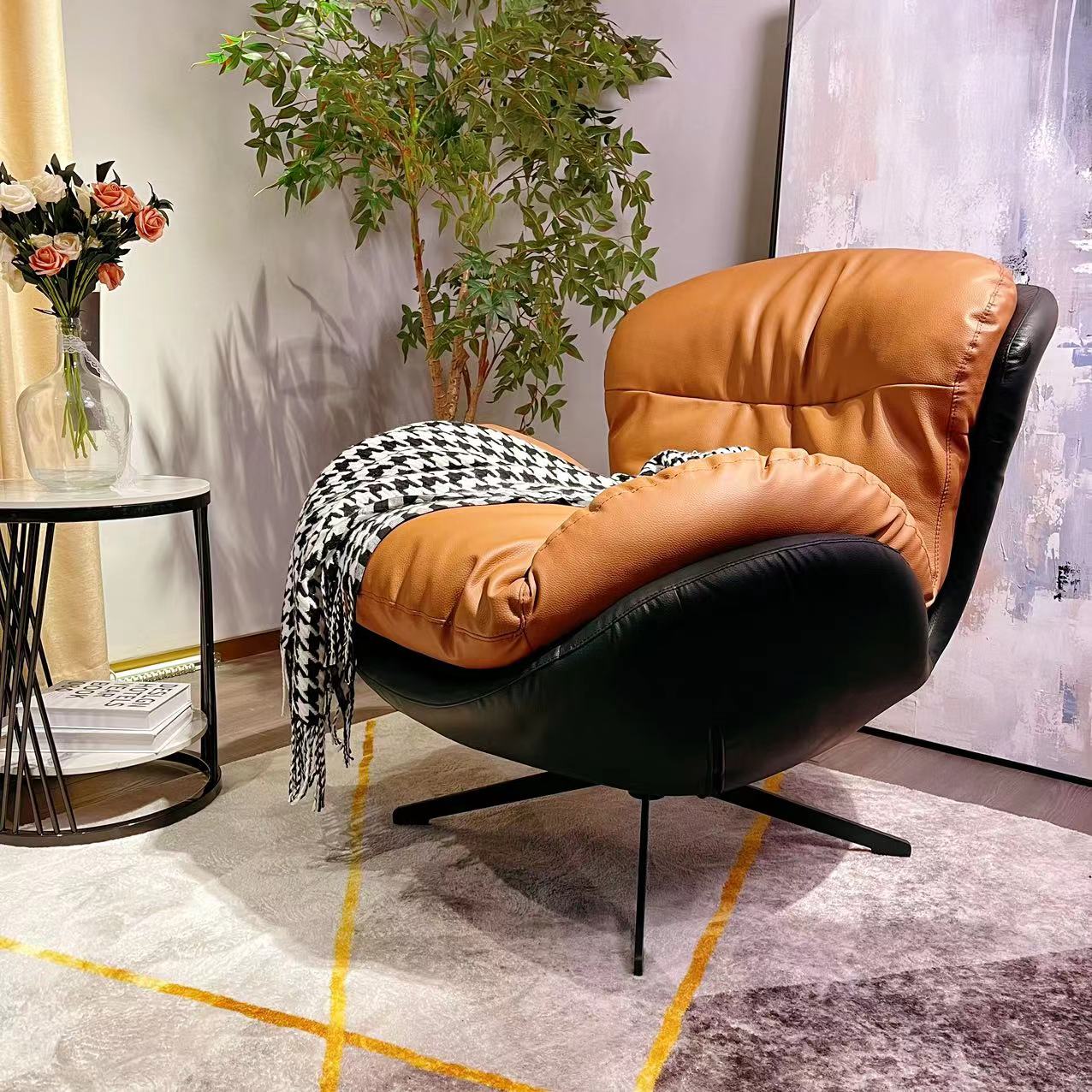 【小天鹅休闲椅】创意家居设计师款可转耐磨防刮防污躺椅懒人椅