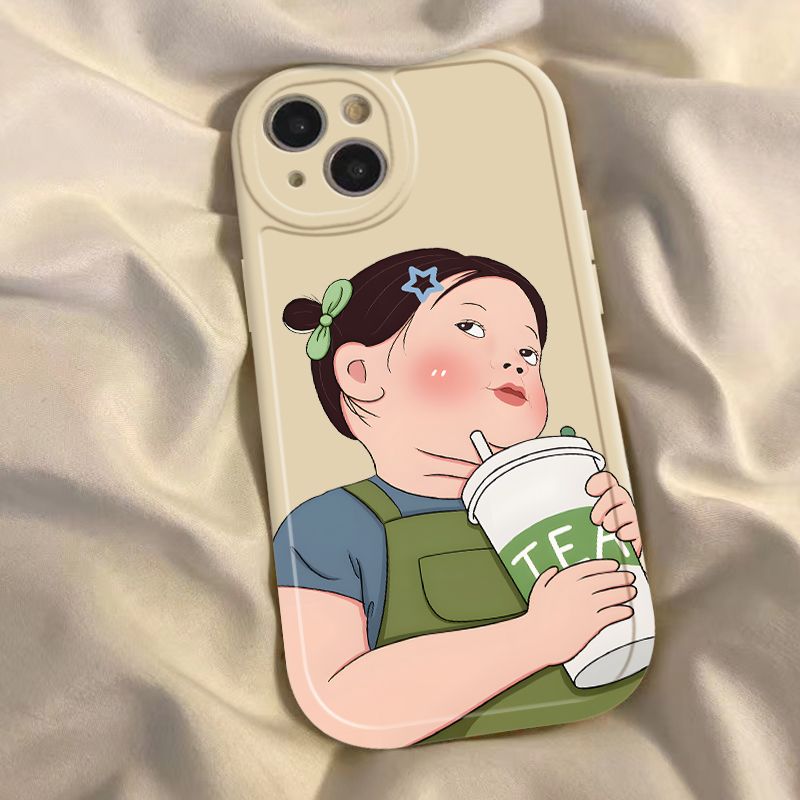 苹果15Pro手机壳14promax/13搞怪女孩12Pro网红iPhone11硅胶软壳X