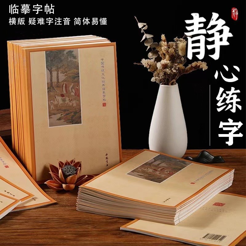 【静心练字单本】手抄本临摹硬笔字帖 楷书生僻字带注音传统文化