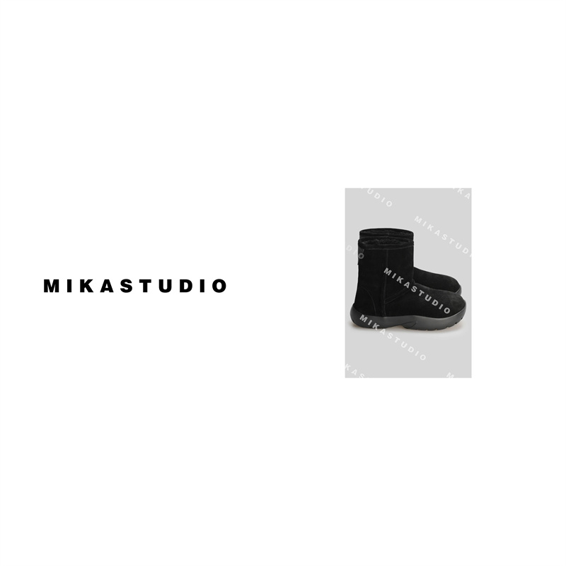 MIKASTUDIO/专柜品质 100%羊皮毛一体短靴IAMXDX