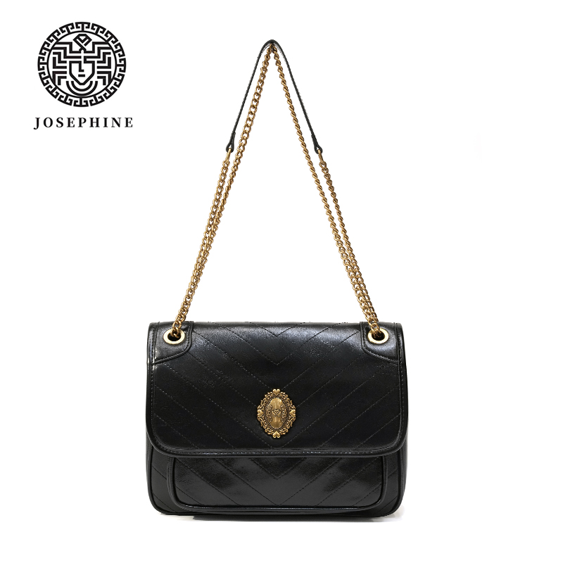 Josephine/约瑟芬时尚女士高档百搭复古气质潮流简约肩包（带礼盒
