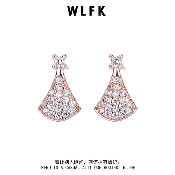 气质名媛精致镶钻个性时尚高级感百搭女耳钉00534