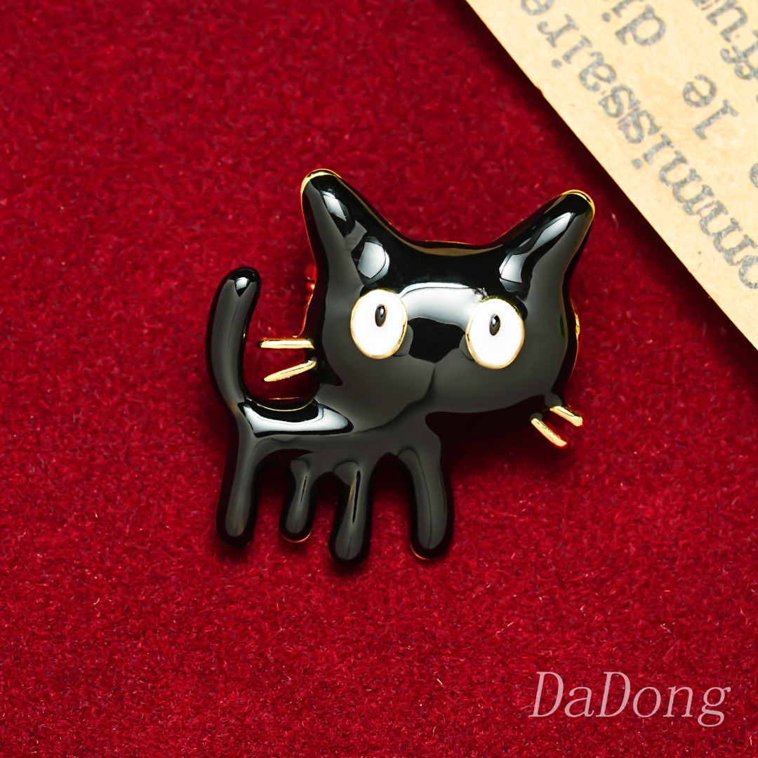 铜合金珐琅胸针 时尚精致优雅简约【猫咪宝贝】8380
