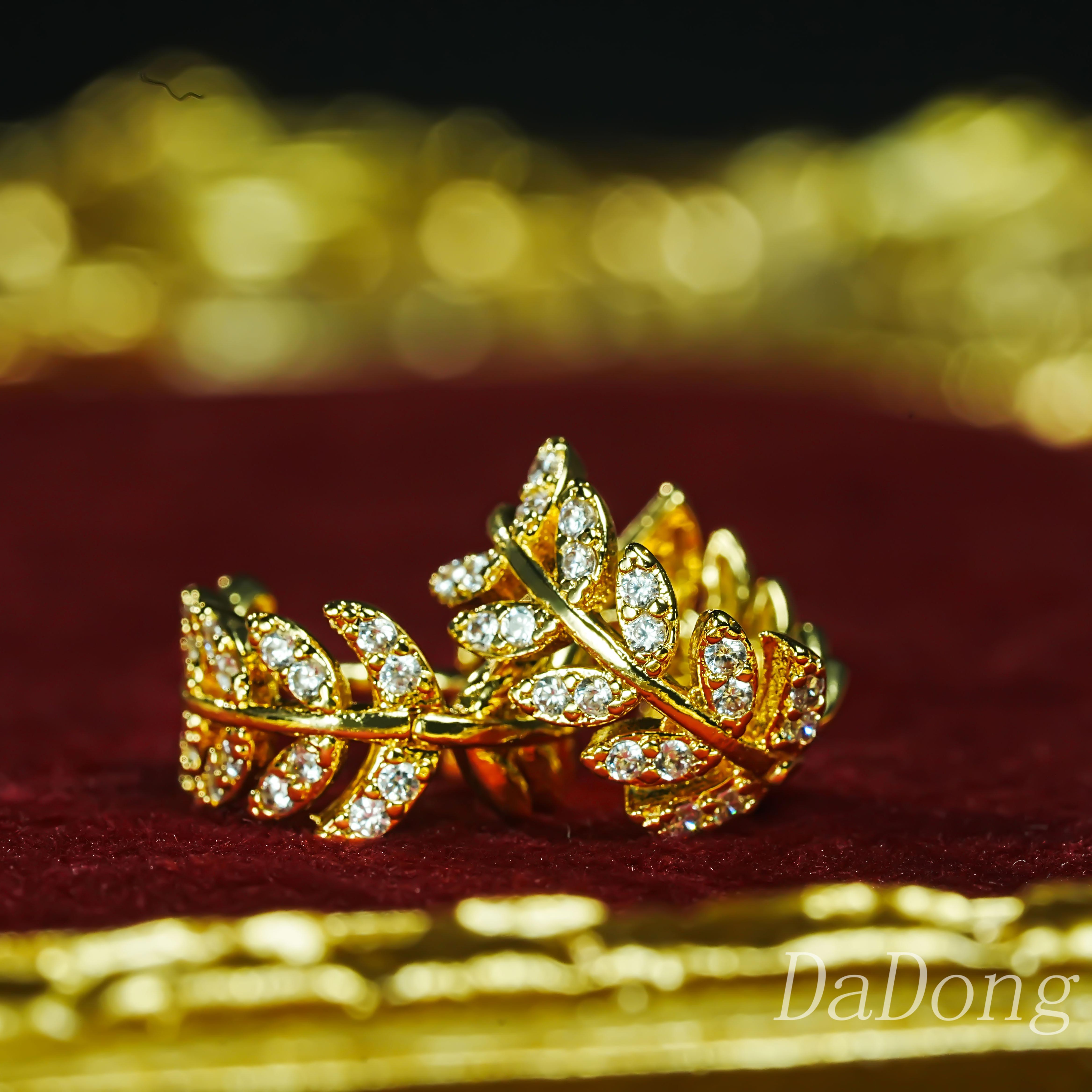 铜合金合成锆石耳饰 手工气质设计师镶嵌时尚【麦浪】8229