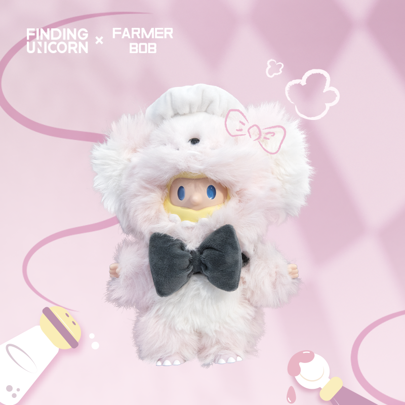 寻找独角兽FARMER BOB 鼠鼠厨师BOB-搪胶毛绒挂件吊卡