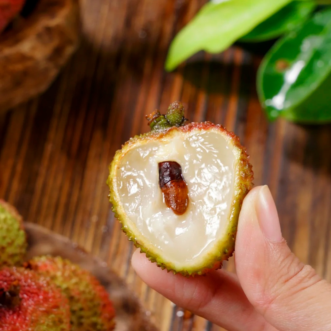 【现货｜明日必达】广东妃子笑荔枝 新鲜荔枝果园现摘 精品大果 单果20g+包邮全国仓发 坏果包赔不正宗包赔