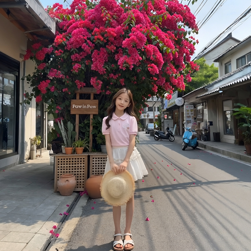 【达人专属】PawinPaw童装26年夏季女童女宝宝短袖POLO衫PCHAG6451E
