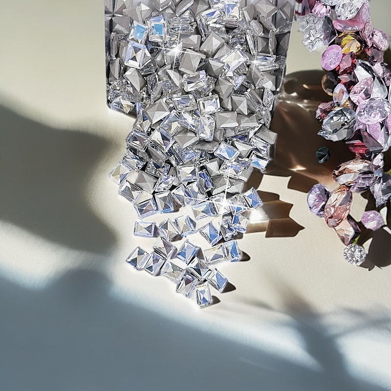 D【闪闪1-50】极光钻美甲  华子 梧州 K9水晶 5A锆石超闪透亮钻