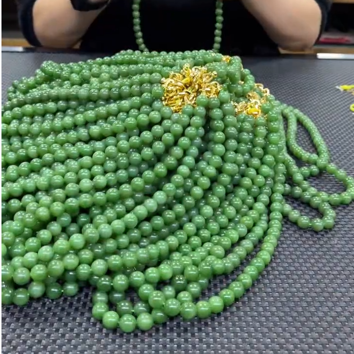 【老郑家】和田玉项链  约10mm（多样性发一件）