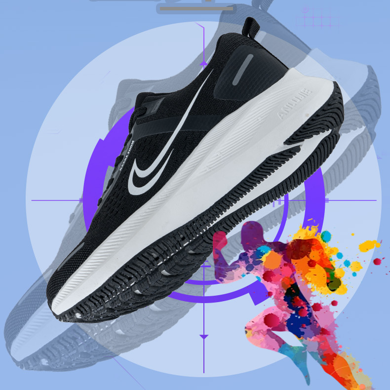 新款运动鞋男女春秋冬季耐磨网面休闲减震跑步鞋子男士跑鞋舒适