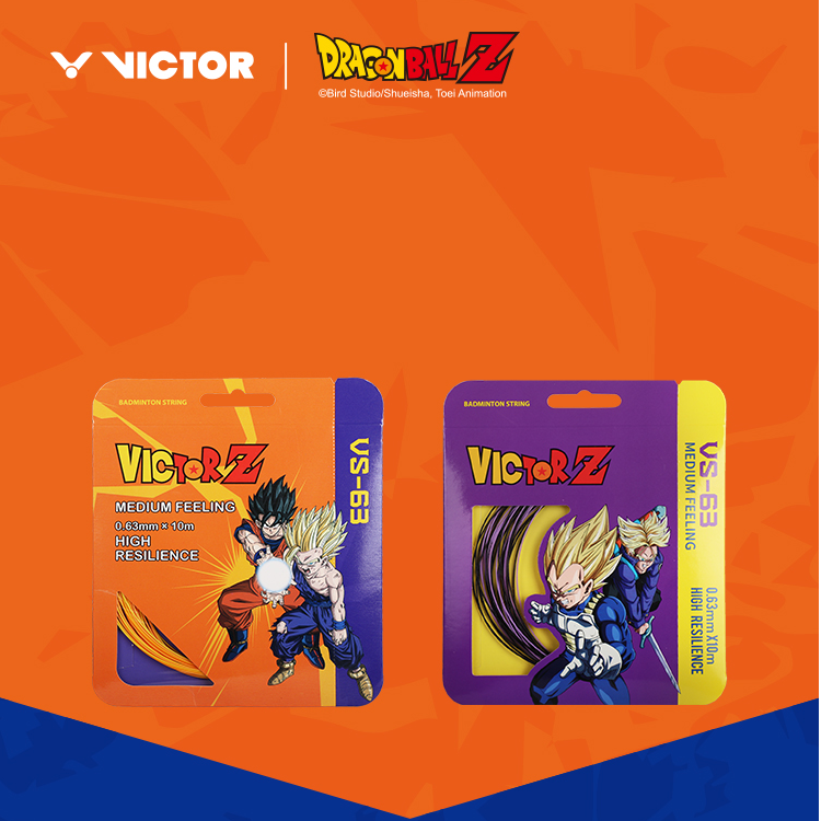 VICTOR/威克多羽毛球拍线羽毛球线龙珠Z联名高弹力商品VS-63DBZ