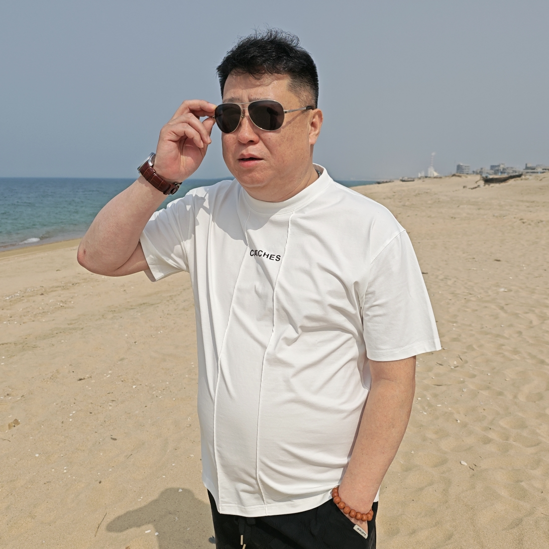 男士夏季透气纯色大码潮流时尚百搭休闲圆领半袖T恤衫大码男装WT