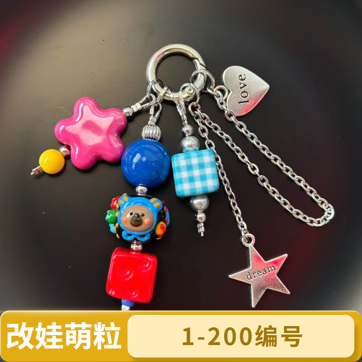 【11.13链接W01~W200号】PVC改娃萌粒相机挂绳