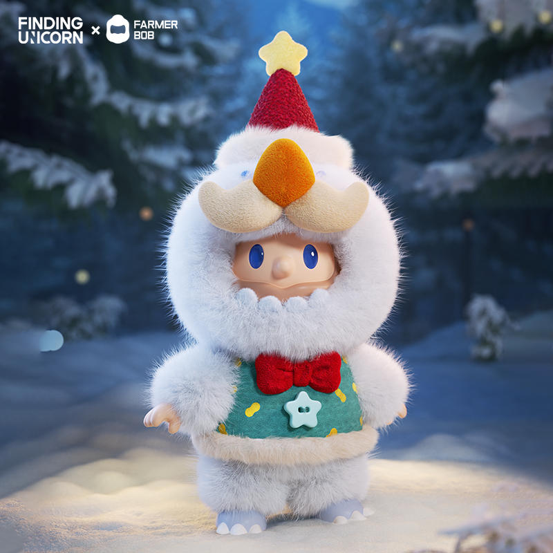 寻找独角兽FARMER BOB小雪兽BOB-搪胶毛绒公仔挂件礼物
