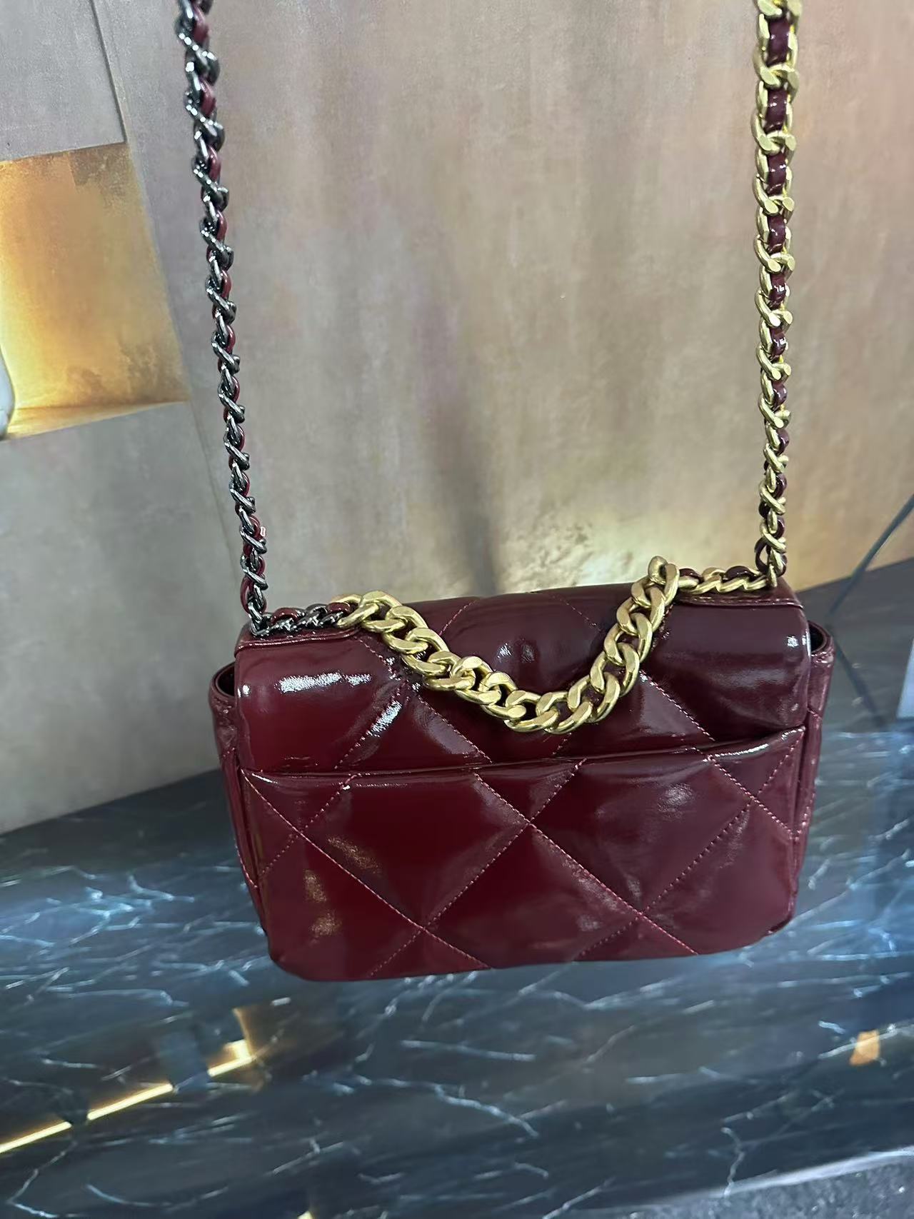 LQ-WITH-QUEEN真皮女包0254红色大号