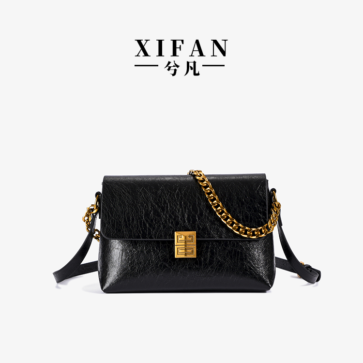 叶沙纯色小众简约韩版小方包女2023新款潮秋季百搭质感876斜挎包