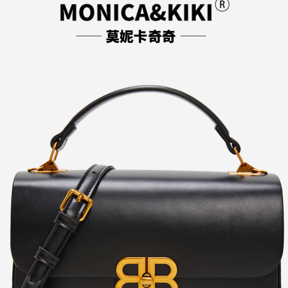 MONICA KIKI/莫妮卡奇奇时尚百搭小众单肩潮流经典秋冬邮差包9122