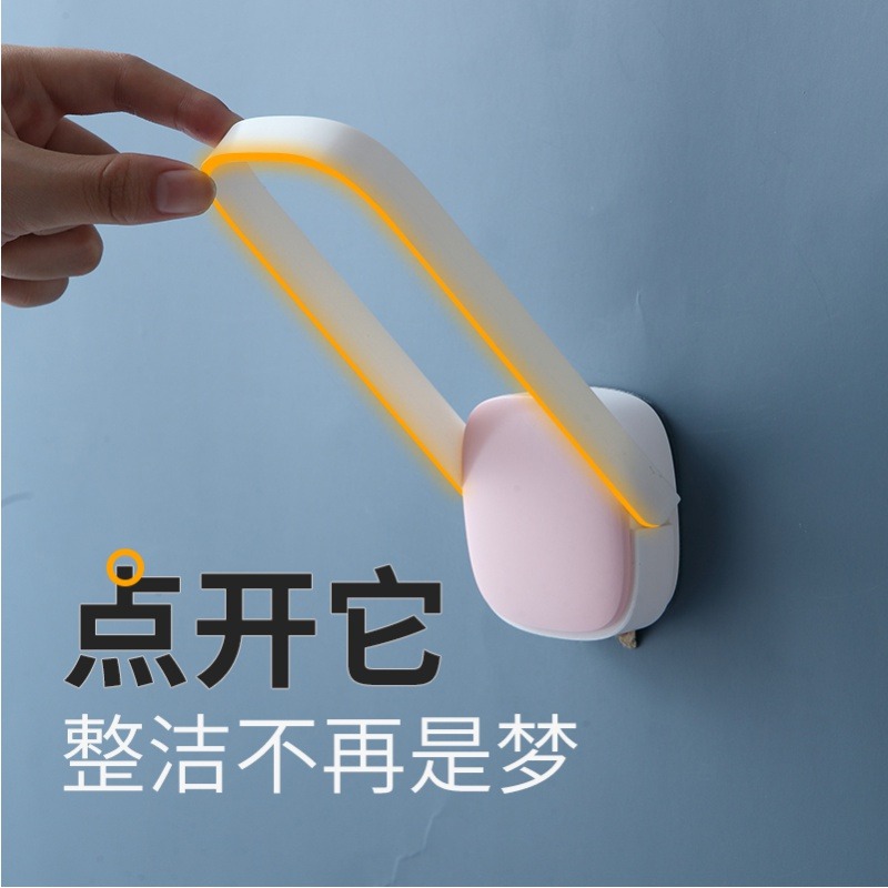 衣架收纳神器免打孔壁挂多功能阳台整理架折叠放夹子晾晒衣撑挂钩