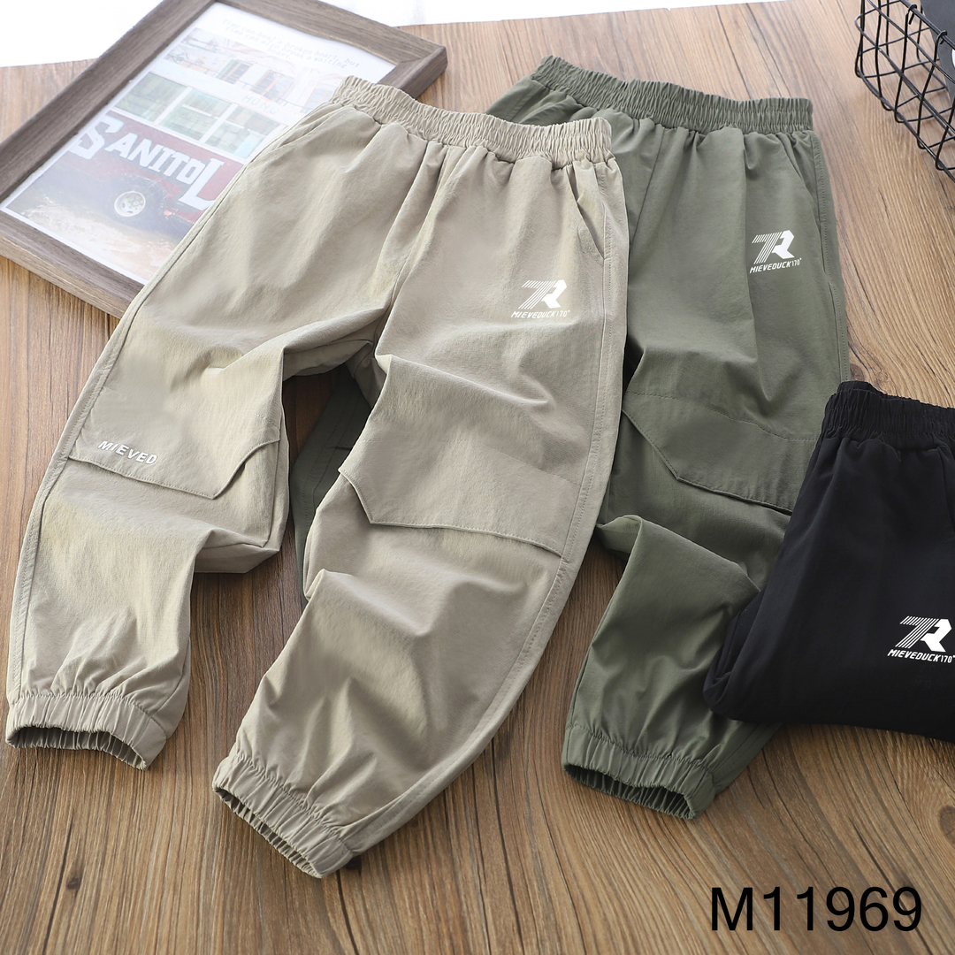 男童清凉速干裤子夏季新款儿童薄款工装裤中大童时髦休闲长裤运动