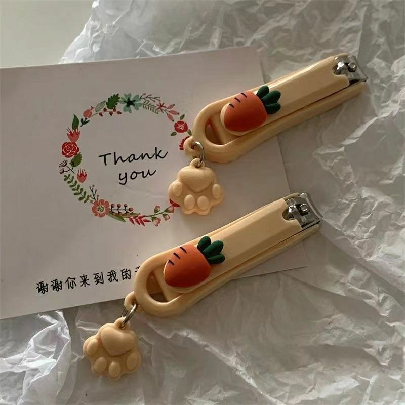 指甲剪刀女生高颜值指甲钳可爱胡萝卜指甲剪ins高颜值修甲美甲