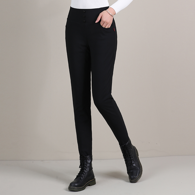 女士鹅绒时尚显瘦弹力修身外穿冬季外穿羽绒裤