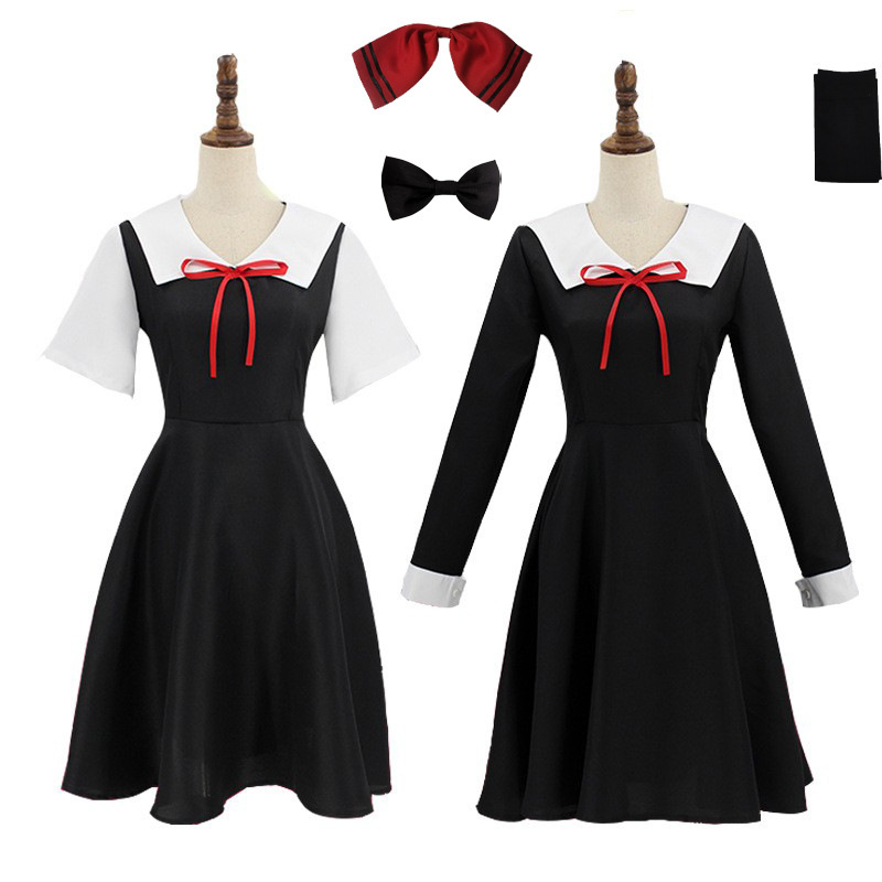 辉夜大小姐想让我告白cos工作服装女校日系服黑色制服cosplay服装