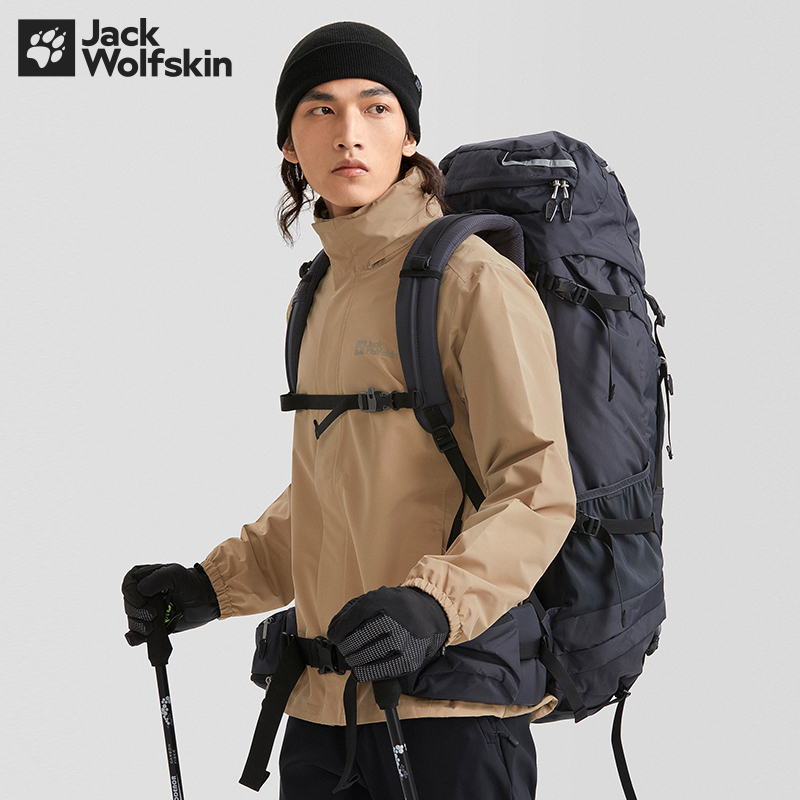 JackWolfskin德国狼爪秋冬新品都市防风防水透气冲锋衣男5020894