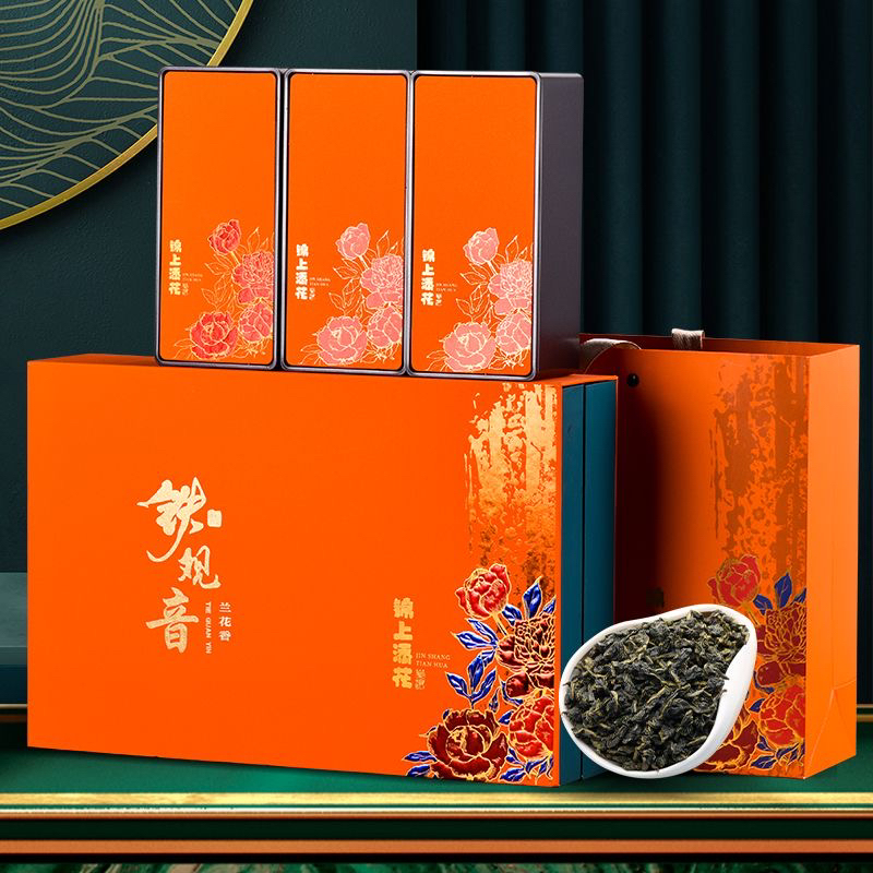 新茶特级安溪正宗铁观音茶叶兰花香浓香型高档礼盒装长辈送礼500g