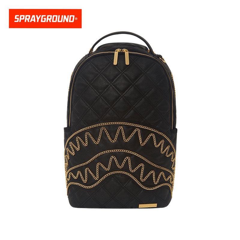SPRAYGROUND鲨鱼嘴百搭潮流黑色新款学院风双肩包 JM W0815707