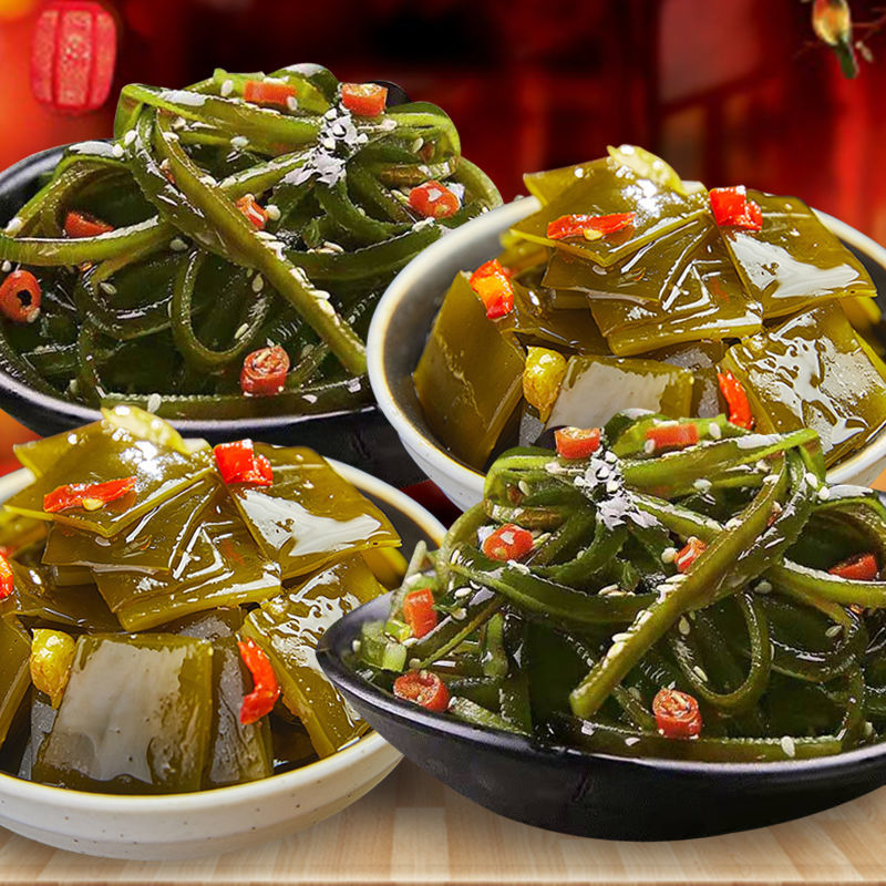 麻辣即食海带片香辣海带丝网红休闲零食海带块风味