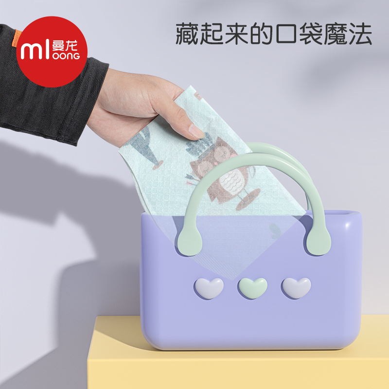 曼龙宝宝吃饭一次性围兜婴儿喂饭围嘴便携防脏防水