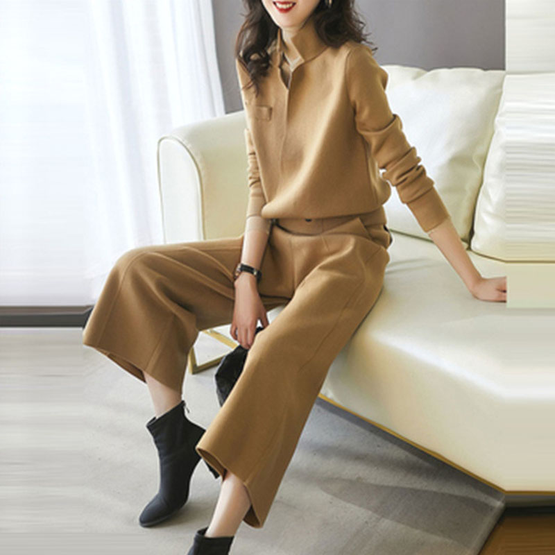 外贸小个子原单意大利女装余单外单出口欧货气质针织两件套套装