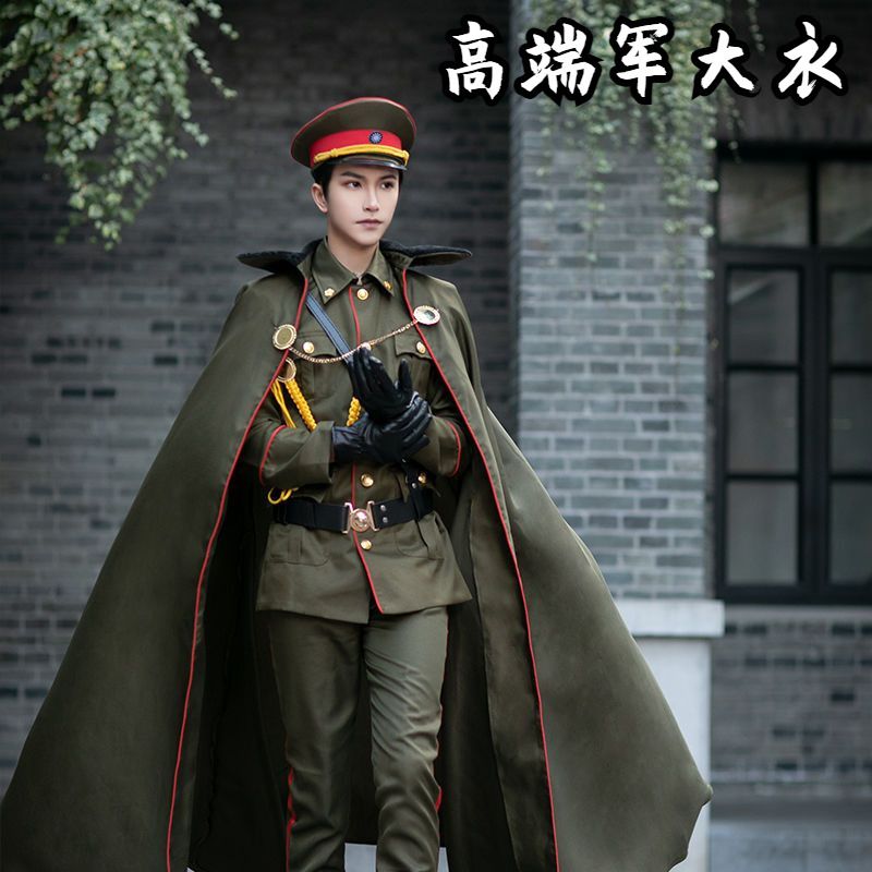 军大衣高端男款冬季老九门张大佛爷军阀保暖外套棉服加厚防寒