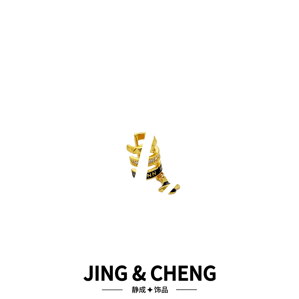 ✦土星耳骨夹✦黑色 JCA353时尚个性气质耳环