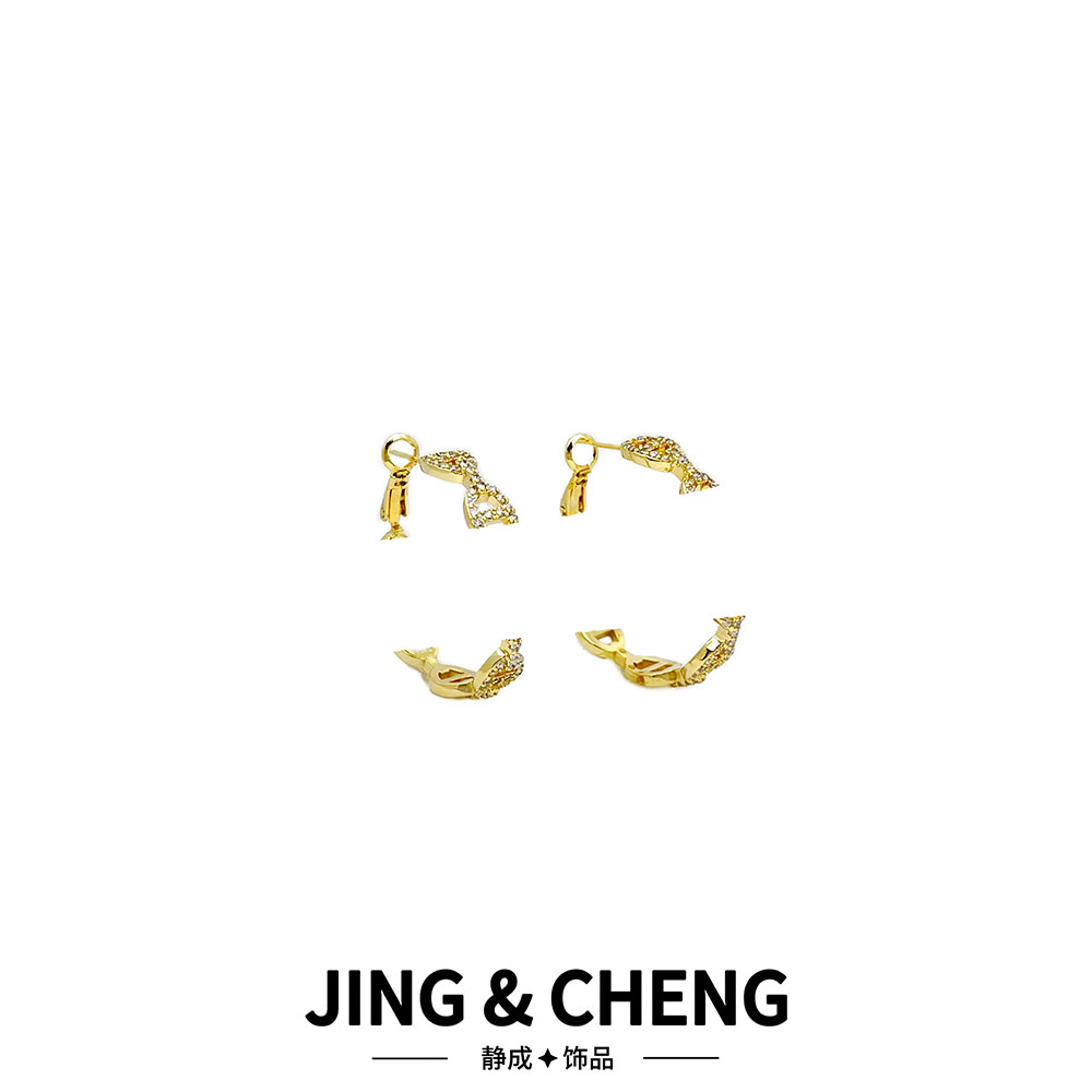 ✦猪鼻子耳圈✦金色 JCA367高级轻奢时尚耳环