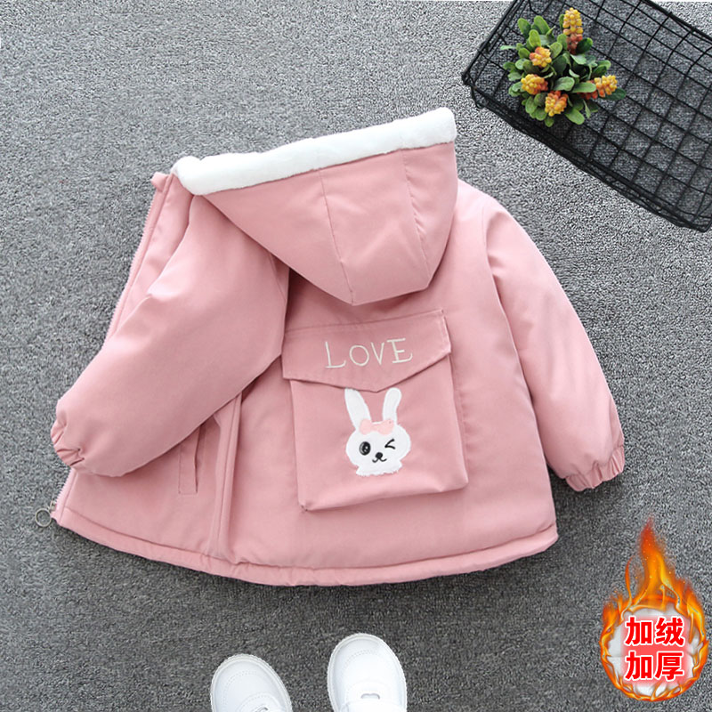 童装女童棉衣202新款韩版2023网红男童加绒厚棉服宝宝派克服棉
