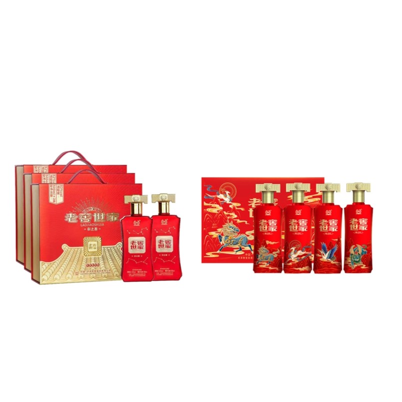 泸州老窖和之善礼盒 整箱3盒+老窖世家酒和之礼盒500ml*4*1盒
