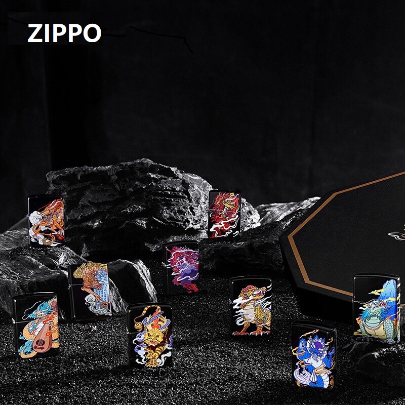 【龙生九子系列】zippo打火机仿古创意国潮风男士个性送礼实用爆款商品图