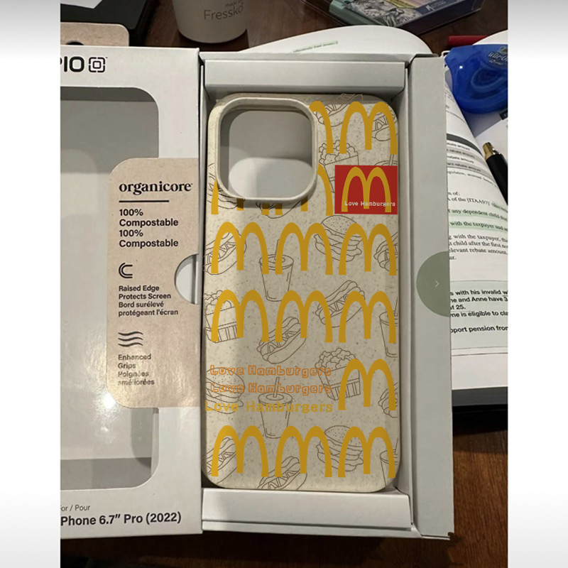 满屏M字母适用苹果15ProMax手机壳iPhone12/13/14小麦壳11软xr/xs