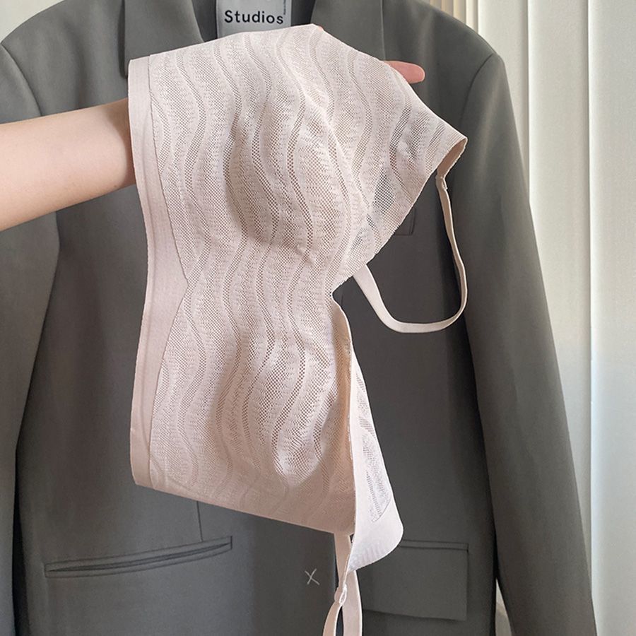 无痕夏季超薄款内衣女大胸显小舒适无钢圈收副乳防下垂文胸显胸小