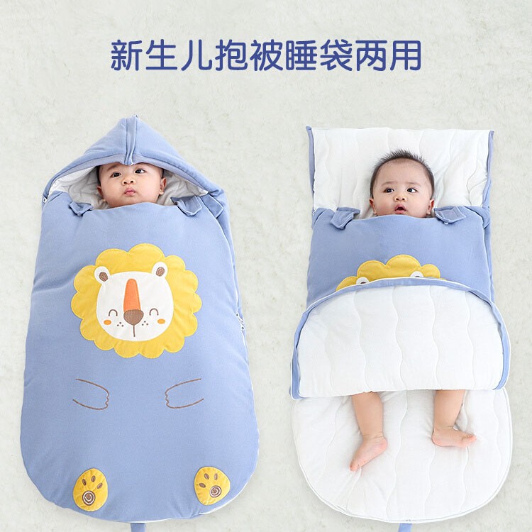 睡袋婴儿秋冬加厚保暖款新生初生儿宝宝睡袋防惊跳恒温冬季防踢被