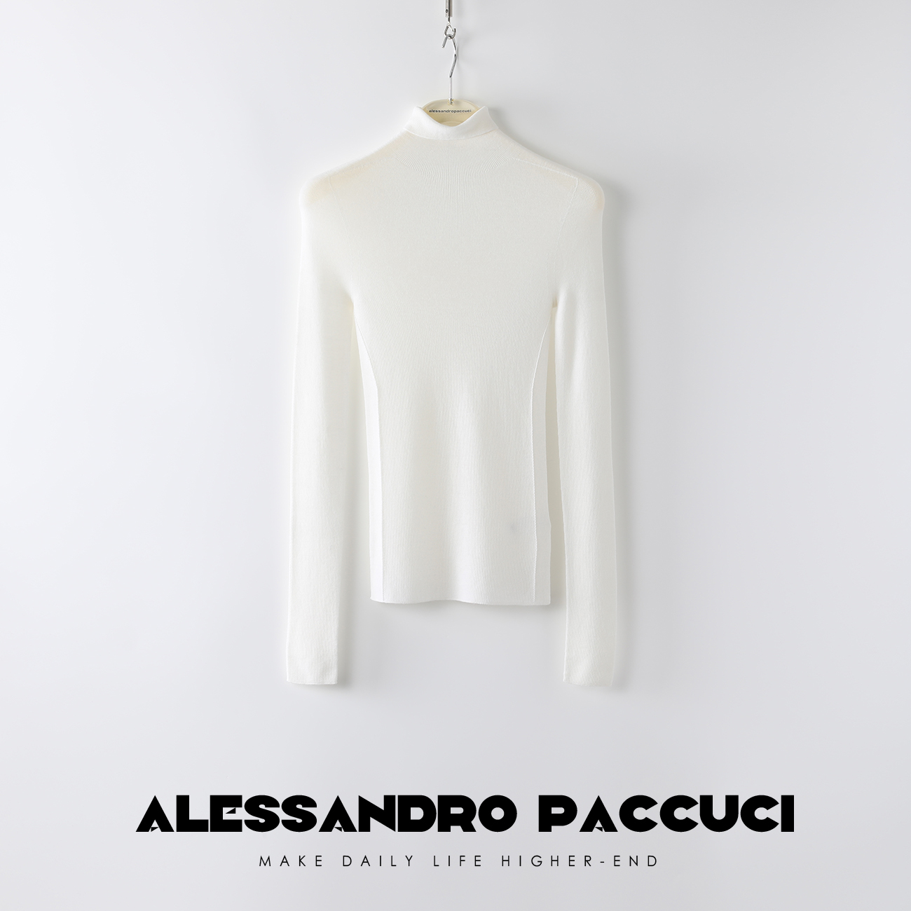 Alessandro Paccuci【现货】洛哥23237X多色入美利奴羊毛无缝针织衫