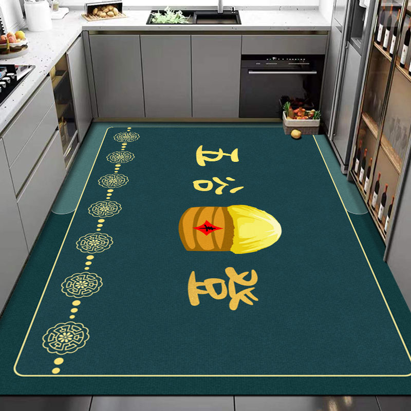 【名品地毯】厨房满铺防滑防油地垫吸水吸油耐脏脚垫大尺寸地毯门垫
