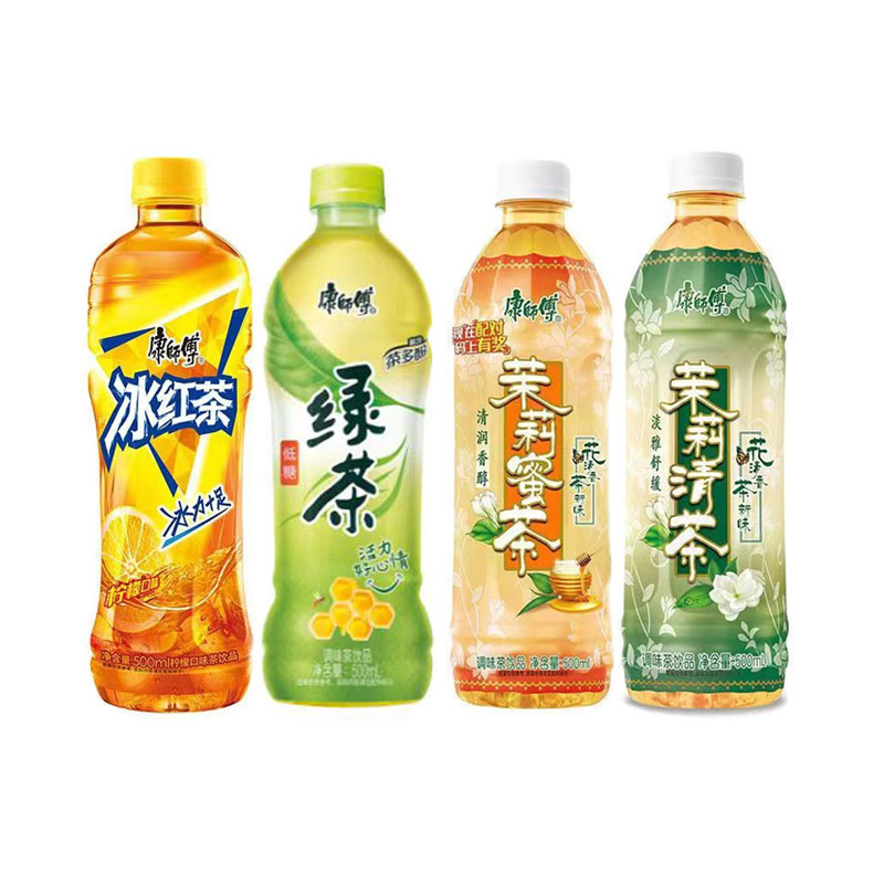 康/师/傅冰红茶绿茶茉莉清茶蜜茶500ml*15瓶整箱夏季茶饮料解腻