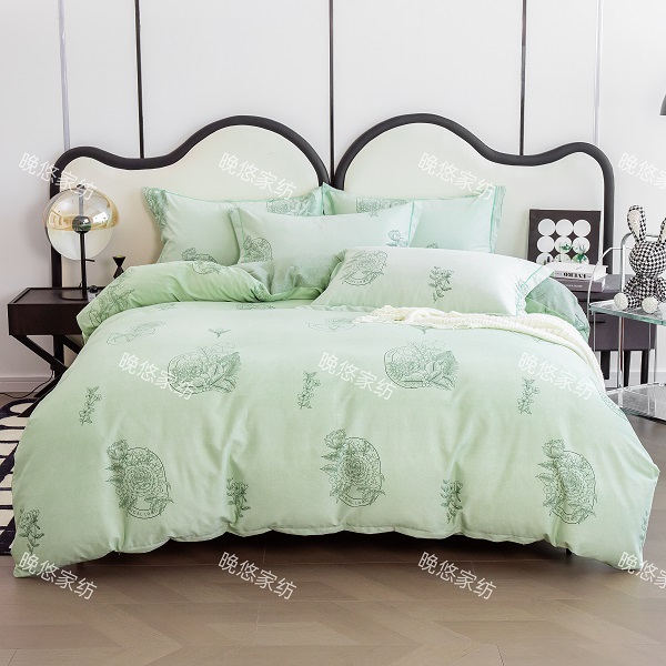 WANYOU/晚悠  印花轻奢全棉四件套-dd