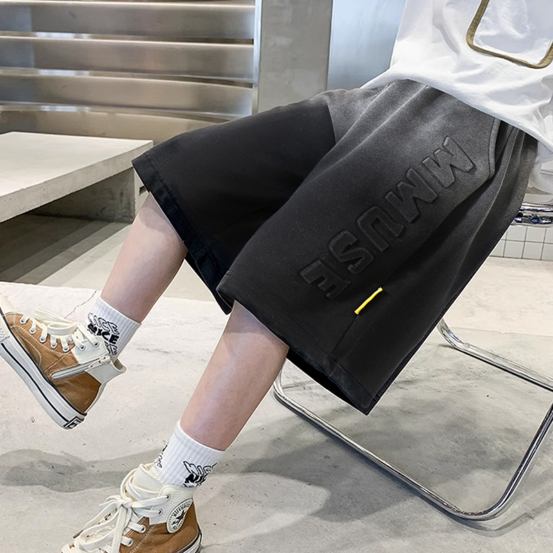 【实体品质】儿童夏装运动短裤新款男童五分裤渐变风中大童夏季宽松