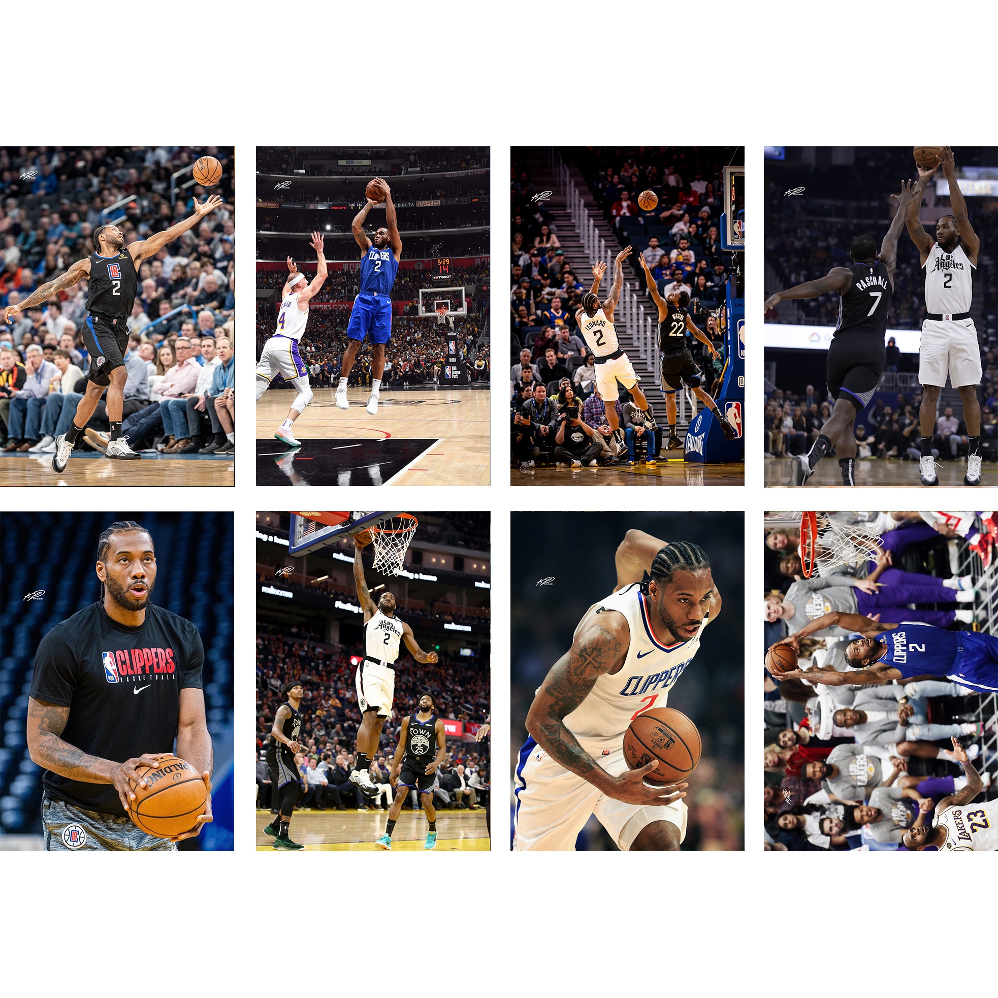 科怀-伦纳德海报NBA球星墙贴宿舍寝室装饰画酒吧墙壁挂画房间贴纸